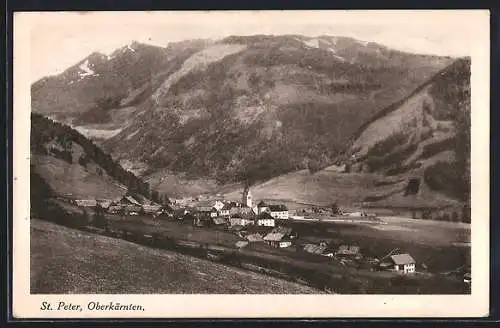 AK Rennweg am Katschberg, St. Peter mit Bergpanorama