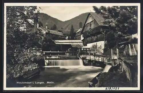 AK Mauterndorf i. Lungau, Motiv mit Fluss