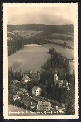 AK St. Kathrein a. Hauenstein, Gesamtansicht aus der Vogelschau