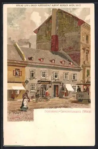 Lithographie Wien, Das Schubert-Geburtshaus