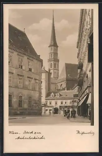 AK Wien, Blick zur Michaelerkirche