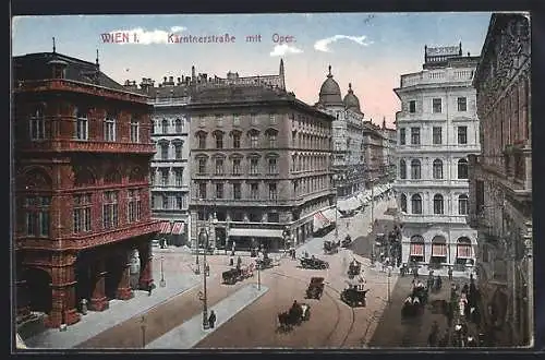 AK Wien, Kärntnerstrasse mit Oper