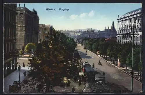 AK Wien, Burgring, Strassenbahn