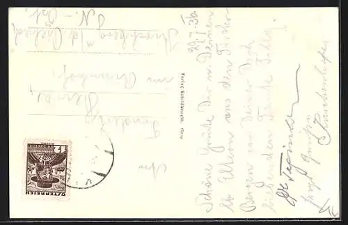 AK Kals in Tirol, Gesamtansicht mit Bergpanorama aus der Vogelschau