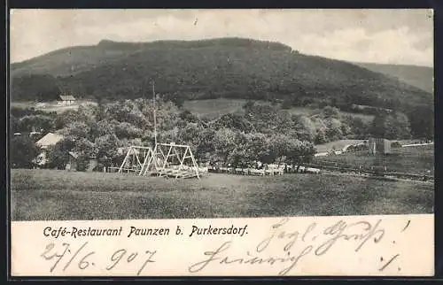 AK Purkersdorf, Cafe-Restaurant Paunzen