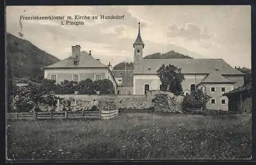 AK Bruck an der Grossglocknerstrasse, Hundsdorf im Pinzgau, Franziskanerkloster mit Kirche