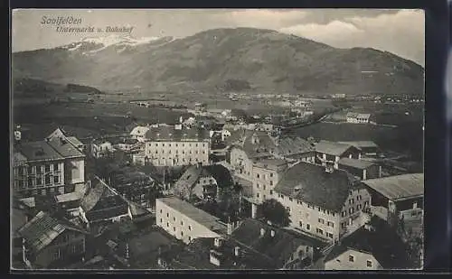 AK Saalfelden, Untermarkt und Bahnhof