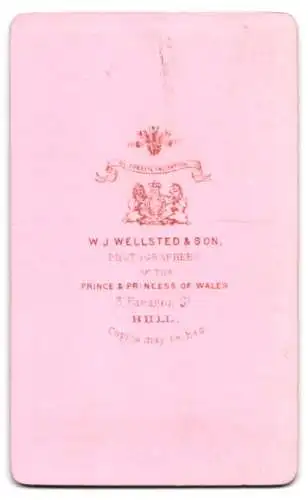 Fotografie W.J. Wellsted & Son, Hull, Paragon Street 3, Porträt eines elegant gekleideten Herrn