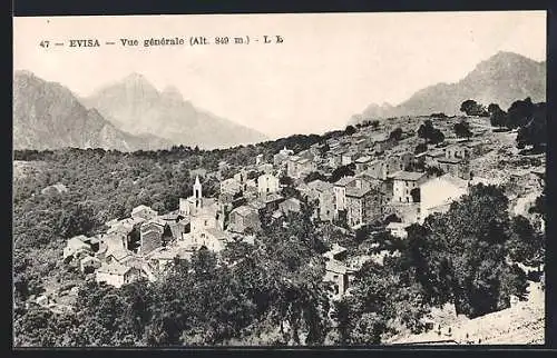 AK Evisa, Vue générale, Alt. 850 m