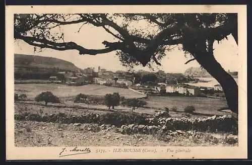 AK Île-Rousse, Corse, vue générale