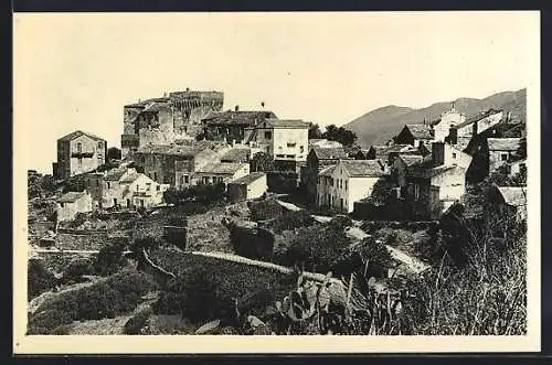 AK Morsiglia, Panorama der historischen Gebäude und Umgebung