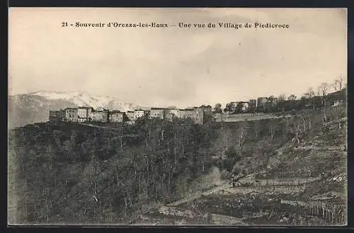 AK Orezza-les-Eaux, Une vue du Village de Piedicroce