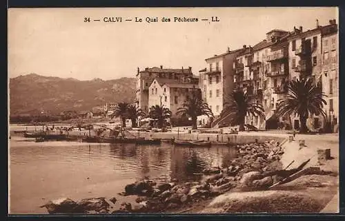 AK Calvi, Le Quai des Pêcheurs, LL