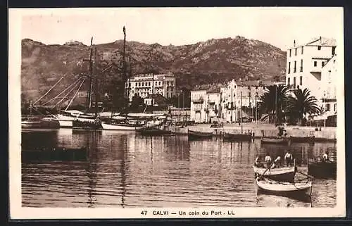 AK Calvi, Un coin du Port, LL