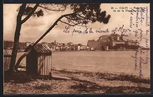 AK Calvi, Panorama vu de la Plage