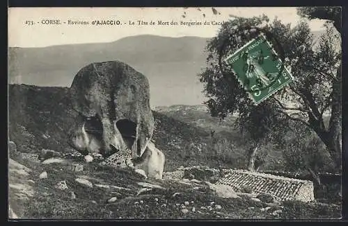 AK Ajaccio /Corse, La Tete de Mort des Bergeries du Cacalo