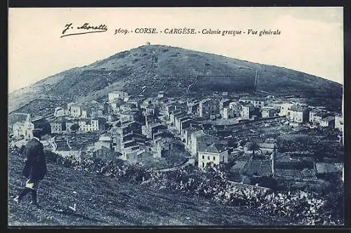 AK Cargèse /Corse, Colonie grecque, vue générale