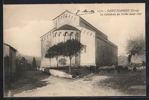 AK Saint-Florent /Corse, La Cathédrale du Nebbo-Saint-Flor