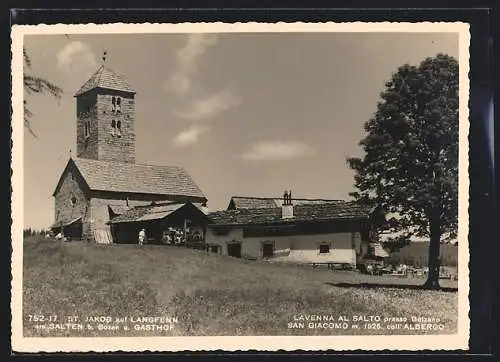 AK Langfenn am Salten, Gasthof und Kirche St. Jakob