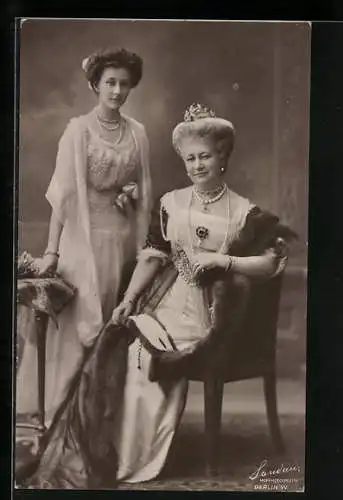 AK Kaiserin Auguste Victoria und Prinzessin Victoria Luise