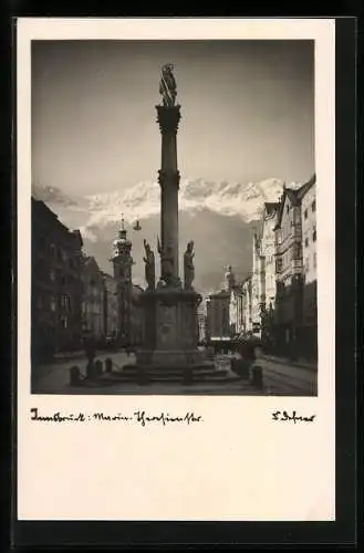 Foto-AK Adalbert Defner: Innsbruck, Maria-Theresienstrasse