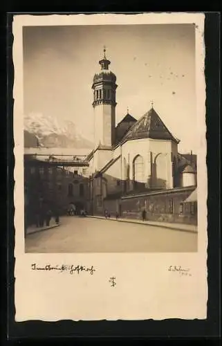 Foto-AK Adalbert Defner: Innsbruck, Blick auf die Hofkirche