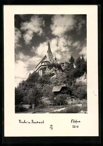 Foto-AK Adalbert Defner: Rankweil, Blick zur Kirche