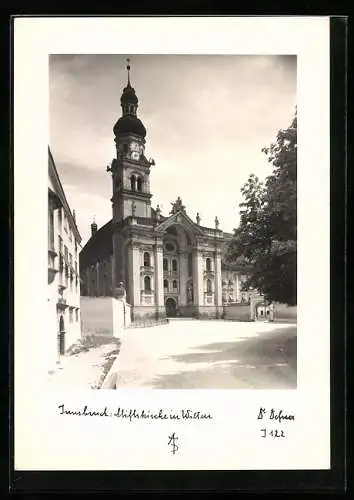 Foto-AK Adalbert Defner: Innsbruck, Die Stiftskirche in Wilten