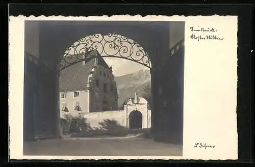 Foto-AK Adalbert Defner: Innsbruck, Portal zum Kloster Wilten