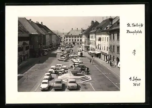 Foto-AK Adalbert Defner: St. Veit a. Gl., Blick über den Hauptplatz