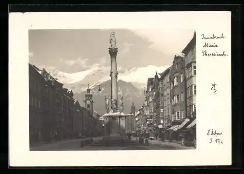 Foto-AK Adalbert Defner: Innsbruck, Marie Theresiaplatz