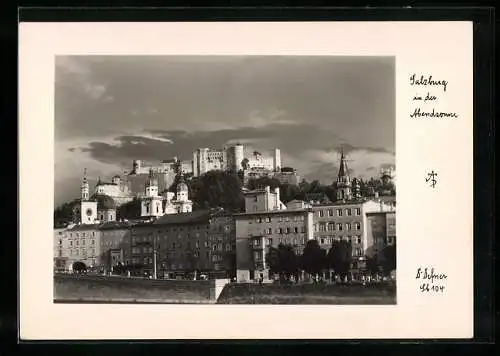 Foto-AK Adalbert Defner: Salzburg in der Abendsonne