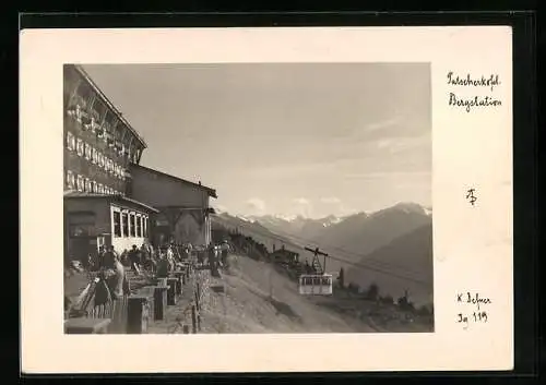 AK Innsbruck, Patscherkofel, Bergstation der Seilbahn