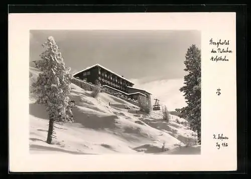 Foto-AK Adalbert Defner: Berghotel der Patscher-Kofelbahn