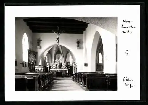 Foto-AK Adalbert Defner: Wien, Inneres der Ruprechtskirche