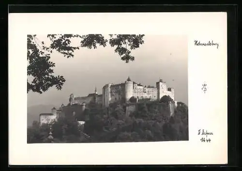 Foto-AK Adalbert Defner: Salzburg, Die Festung Hohensalzburg