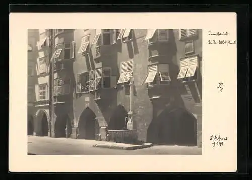 Foto-AK Adalbert Defner: Innsbruck, In der Altstadt