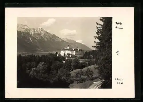 Foto-AK Adalbert Defner: Das Schloss Amras