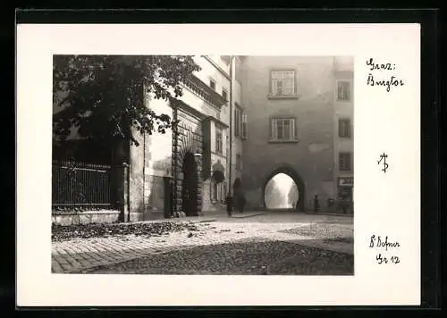 Foto-AK Adalbert Defner: Graz, Burgtor