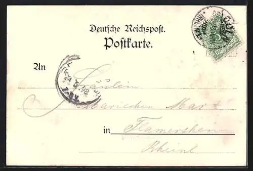 AK Köln-Neustadt, Hohenstaufenring mit Fontänenanlage aus der Vogelschau