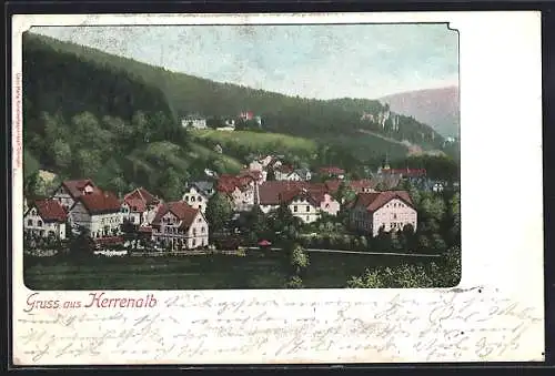 AK Herrenalb, Ortspanorama