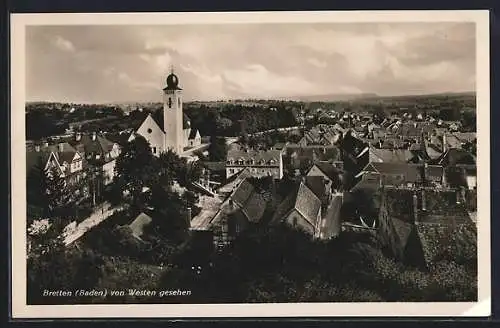 AK Bretten /Baden, Ansicht von Westen aus