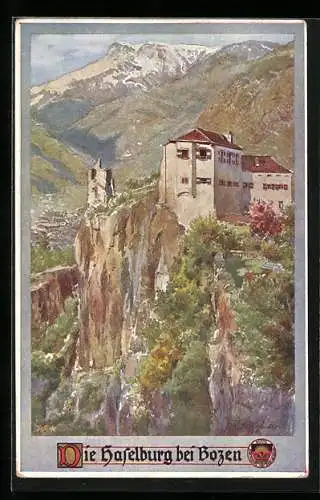 Künstler-AK E.F. Hofecker: Deutscher Schulverein Nr. 334: Die Haselburg bei Bozen