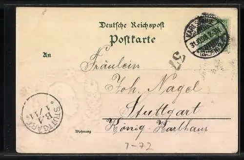 AK Nationalfeier anlässlich des 100jährigen Geburtstages des Kaisers Wilhelm I., 22.3.1897