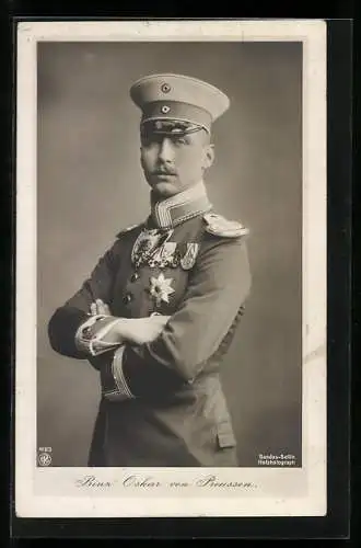 AK Prinz Oskar von Preussen in Gala-Uniform