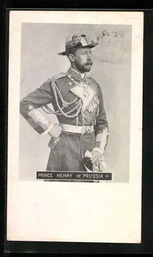 AK Prinz Heinrich von Preussen in Uniform mit Orden