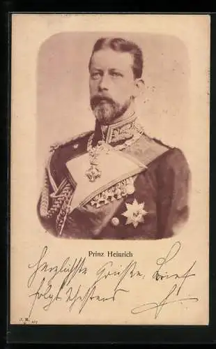 AK Prinz Heinrich von Preussen, Portrait in Uniform