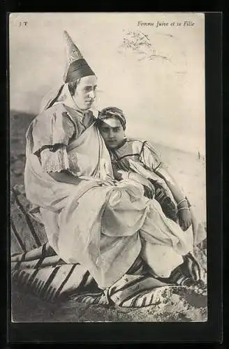 AK Femme Juive et sa Fille, Jüdin mit Tochter