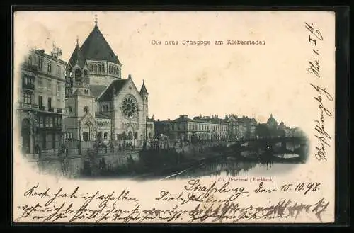 AK Strassburg, Neue Synagoge am Kleberstaden