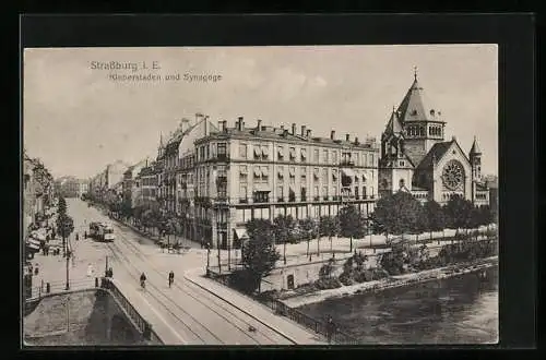 AK Strassburg, Kleberstaden und Synagoge